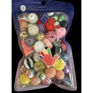 Lot Of 55+ Beads, Focals, & Spacers For Beadable Pens